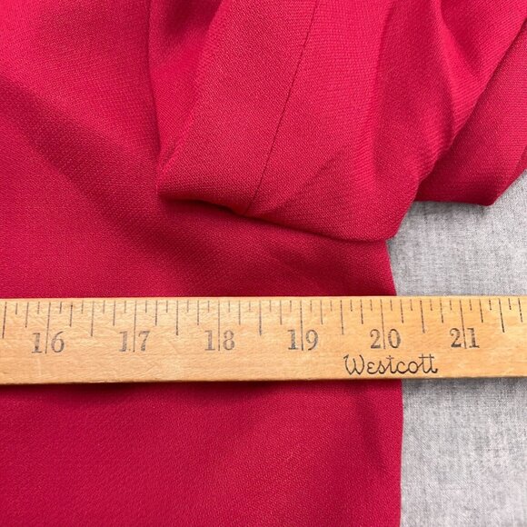 Talbots Skirt Suit 12/40 30Wx21L Red Wool Blend Classic Career 2pc USA VTG - Picture 5 of 16